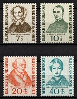 1955 German Federal Republic, Germany (Mi. 222 - 225, Full Set, CV $50, MNH)