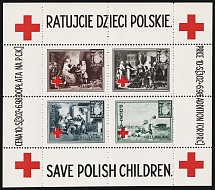 1946 Hellbrunn (Salzburg), Poland, DP Camp, Displaced Persons Camp, Souvenir Sheet (Wilhelm Bl. 1 A, CV $90)