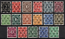 1948 British and American Zones of Occupation, Germany (Mi. 52 II - 68 II, Full Set, Signed, CV $1,040, MNH)