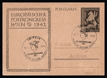 1943 'European Postal Congress Vienna 1942', Propaganda Postal stationery, Third Reich Nazi Germany