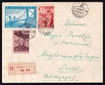 1939 (4 May) USSR, Russia, Registered cover (Moscow - Magliaso)