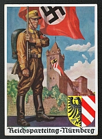 1936 Reich party rally of the NSDAP in Nuremberg, SA Standard Bearer, RARE card
