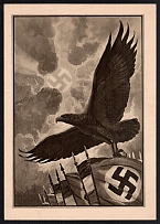 1933 'Deutsche Reichspost', Swastika, Third Reich Propaganda, Special Telegram, Nazi Germany