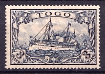 1900 3M Togo, German Colonies, Kaiser’s Yacht, Germany (Mi. 18)