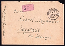 1945 (20 Nov) Freudenstadt (Südwürttemberg-Hohenzollern), Cover to Magstadt franked with 12 Rpf Germany Local Post (Mi. 6, CV $130)