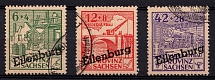 1946 Eilenburg (Saxony), Germany Local Post (Mi. I A - III A, Unofficial Issue, Full Set, Canceled, CV $20)