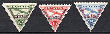 1931 Latvia, Airmail (Perforated, Full Set, Signed, CV $60)