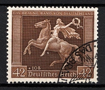 1938 42pf Third Reich, Germany (Mi. 671 Y, Full Set, Canceled, CV $80)