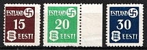 1941 Occupation of Estonia, Germany (White Paper, Full Set, CV $70)