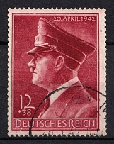 1942 12 pf Third Reich, Germany (Mi. 813 X, Full Set, Canceled, CV $40)