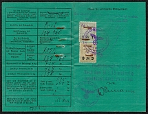 1938 Vehicle Registration Document, Germany Third Reich