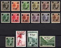 1940 Luxembourg, German Occupation, Germany (Mi. 17 - 32, Full Set, MNH)