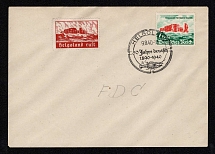 1940 (9 Aug) Third Reich, Germany, WWII, Cover franked with 6pf tied by Heligoland postmark