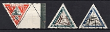 1933 Latvia Airmail (Full Set, Canceled, CV $180)