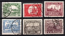 1928 Latvia (Perforated, Full Set, Canceled, CV $30)