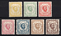 1890-93 Montenegro (Mi. 1 III - 7 III, CV $40)