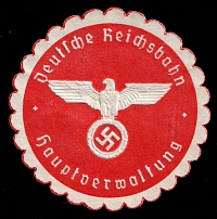 Deutsche Reichsbahn (German National Railway), Main Administration, Mail Seal Label, Germany