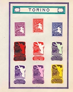 1911 Exhibition, Turin, Italy, Stock of Cinderellas, Non-Postal Stamps, Labels, Advertising, Charity, Propaganda (#612)