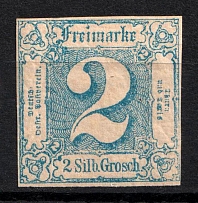 1864 2s Thurn und Taxis, German States, Germany (Mi. 30, Sc. 19, CV $60)