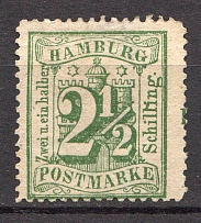 1867 Hamburg Germany 2,5 S (Control Sign)