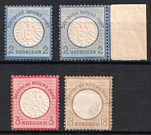 1872 German Empire, Germany (Mi. 20, 25, 28, Signed, CV $160)
