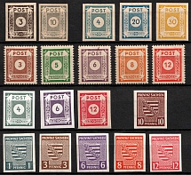 1945-46 East Saxony, Soviet Russian Zone of Occupation, Germany (Full Sets)