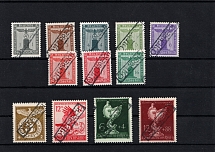 1945 SENFTENBERG Local Issue 1pf - 16pf, Austria, Official Stamps (Type A, MNH)