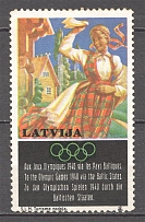 1940 Latvia Olimpic Games Baltic Non-Postal Label (MNH)