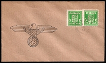 1941 (7 Apr) Swastika, Guernsey, German Occupation, Cover, First Day Cover (Mi. 1 d, CV $50)
