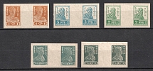 1923 Definitive Issue, RSFSR, Gutter Pairs (Imperforated, MNH)