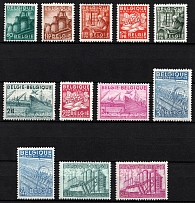 1947 Belgium  (Sc. 374 - 385, Full Set, CV $70, MNH)