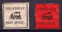 BroadWay Post Office, United States Locals & Carriers (Old Reprints and Forgeries)