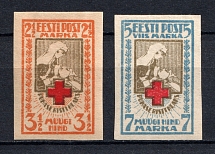 1921-22 Estonia (Imperforated, Signed, Full Set, CV $10)