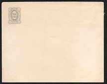 1884 Kadnikov Zemstvo 4k Postal Stationery Cover, Mint (Schmidt #3, Green-Grey, Watermark ///, CV $150)