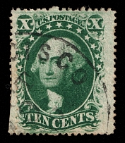1859 10c United States (Sc 35, Canceled, CV $80)