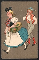 1906 (9 May) Series 545 From Schiller's Bell 'Blushing, he Follows her Tracks', Russian Empire, Postcard from Chelyabinsk franked with 3k (Zv. 36)