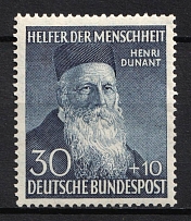 1952 30 +10pf German Federal Republic, Germany (Mi. 159, CV $120, MNH)