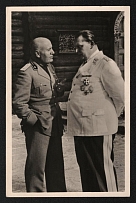 1938 'In the Karinhall forest house', Propaganda Postcard, Third Reich Nazi Germany