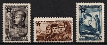 1947 29th Anniversary of the Soviet Army, Soviet Union, USSR, Russia (Perforated, Full Set, MNH)