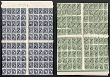 1910-14 Offices in Levant, Russia, Full Sheets (MNH)