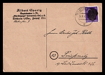1946 (26 Jun) 6pf Germany Local Post, Postcard, from Dobeln to Priessnitz