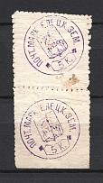 1879 5k Yelets Zemstvo, Russia (Schmidt #6, Pair, CV $1,600+)