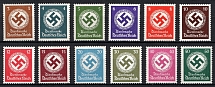 1942-44 Third Reich, Germany (Mi. 166 - 177, Full Set, CV $60, MNH)