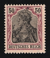 1905-13 50pf German Empire, Germany (Mi. 91 I, MNH)