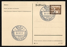 1937 Postcard franked with Scott B93 Specil postmark Koln as the City of Adult Education