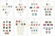 1918-29 Belgium, Stock of Stamps