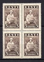 1935 Estonia (Block of Four, Full Set, CV $10, MNH)