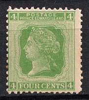 1872 4c Prince Edward Island, Canada (SG 39, CV $15, MNH)