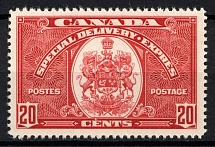 1938-39 20c Canada, Special Delivery Stamp (SG S10, CV $55)