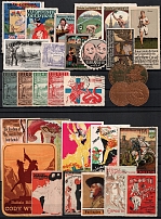 Germany, Europe & Overseas, Stock of Cinderellas, Non-Postal Stamps, Labels, Advertising, Charity, Propaganda (#198B)